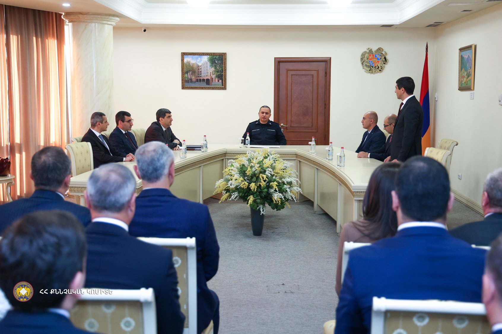 Председатель Следственного комитета Артур Погосян представил новоназначенных начальников Главного управления и подчиненного управления